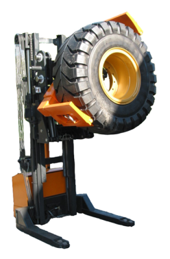Radmanipulator für Baumschinenräder